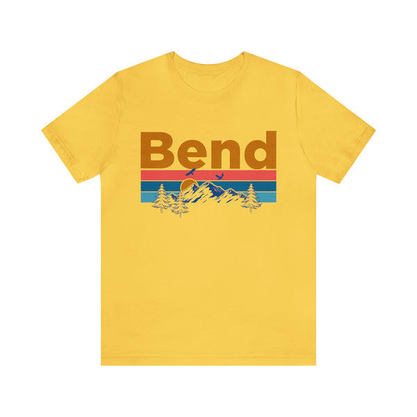 Bend, Oregon Shirt - Mountain Sunset Unisex Bend T-Shirt