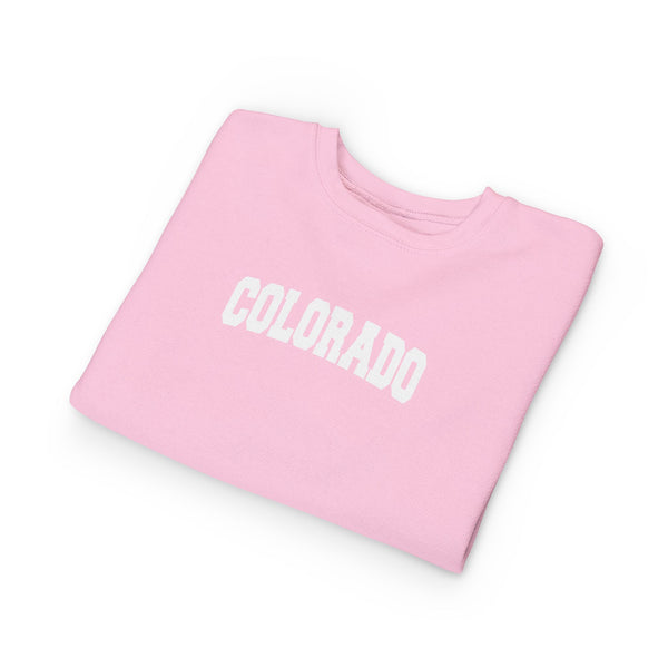 Colorado Toddler Sweatshirt - Colorado Toddler Crewneck Sweatshirt