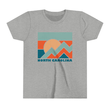 Buy athletic-heather North Carolina Youth T-Shirt - Unisex Kids North Carolina Shirt