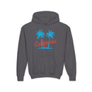 California Youth Hoodie - Retro Mountain California Youth Sweatshirt-3