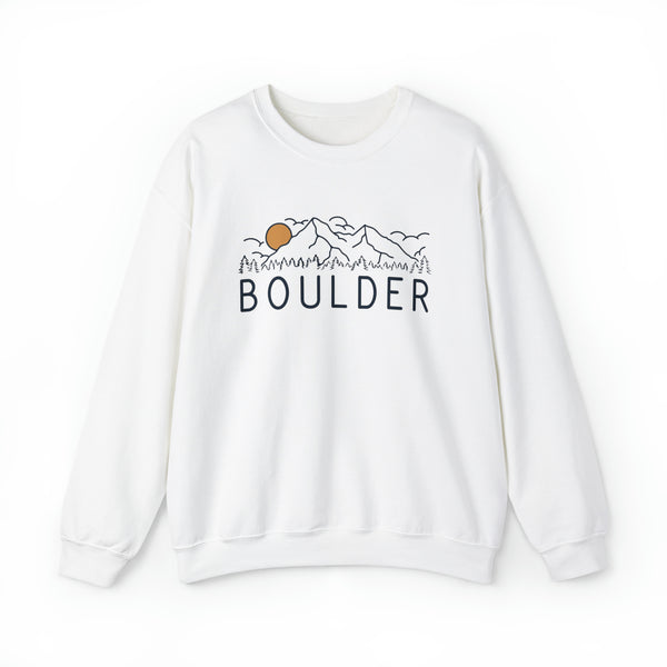 Boulder, Colorado Sweatshirt - Unisex Crewneck Boulder Sweatshirt