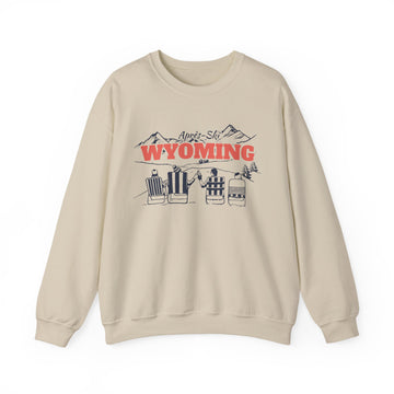 Wyoming Sweatshirt Après-Ski Crewneck - Mountain Ski Lodge Design - 0