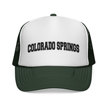 Buy dark-green Colorado Springs, Colorado Collegiate Style Trucker Hat