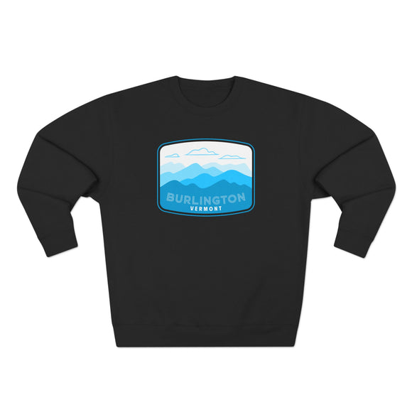 Premium Burlington, Vermont Sweatshirt Unisex Crewneck, Premium Sweatshirt, Crewneck Jumper, Ski Resort Apparel