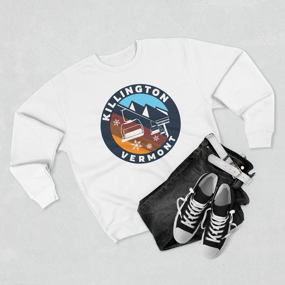 Premium Killington, Vermont Mountain Ski Lift Sweatshirt