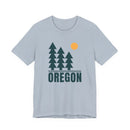 Oregon T Shirt - Retro Trees Oregon Tee-3