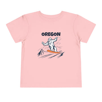Buy pink Oregon Yeti Snowboard Toddler Tee