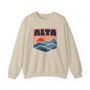 Alta, Utah Sweatshirt Retro Mountains, Alta Unisex Graphic Crewneck-2