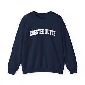 Buy navy Crested Butte, Colorado Sweatshirt - Unisex Graphic Crewneck