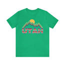 Utah T Shirt Retro Mountain - Unisex Utah Shirt-5