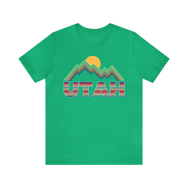 Utah T Shirt Retro Mountain - Unisex Utah Shirt