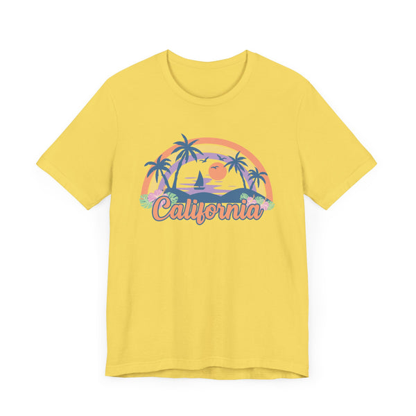 California T-Shirt - Retro Beach Unisex California Shirt