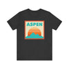 Retro Aspen, Colorado T-Shirt, Mountain Sun Tee, Unisex Graphic Shirt, Vintage Aspen, Colorado Top, Outdoor Adventure Clothing