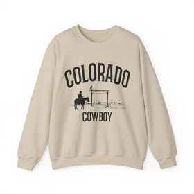 Colorado Sweatshirt - Mountain Cowboy Graphic Crewneck - 0