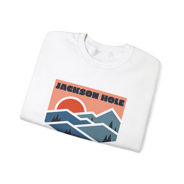 Jackson Hole, Wyoming Sweatshirt Retro Mountains, Jackson Hole Unisex Graphic Crewneck