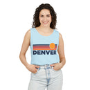 Denver, Colorado Retro Sunstripe Tank Top | Comfort Colors - 100% Cotton-16