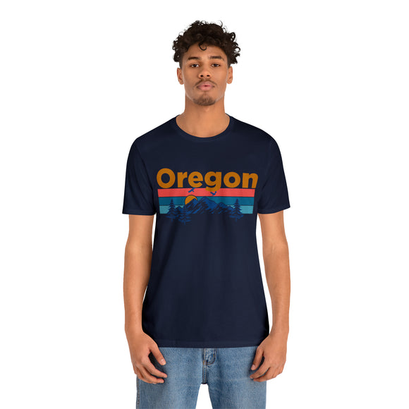 Oregon T-Shirt - Mountain Sunset Unisex Oregon Shirt