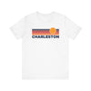Charleston, South Carolina T-Shirt Retro Sun Ombre Unisex Tee, Vintage South Carolina Tee, Mountain Sun Charleston Tee, Souvenir Shirt
