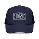Bend, Oregon Trucker Hat — Vintage College Foam Mesh Bend Cap-1