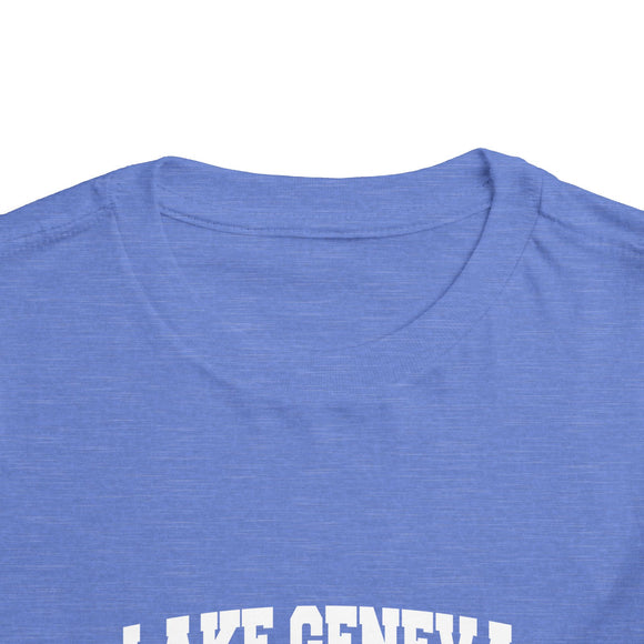 Lake Geneva, Wisconsin Toddler Graphic Tee - Kids Lake Geneva Vacation Shirt