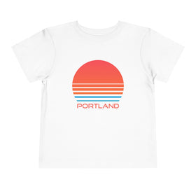 Portland, Oregon Toddler T-Shirt - Retro 80s Toddler Portland Shirt