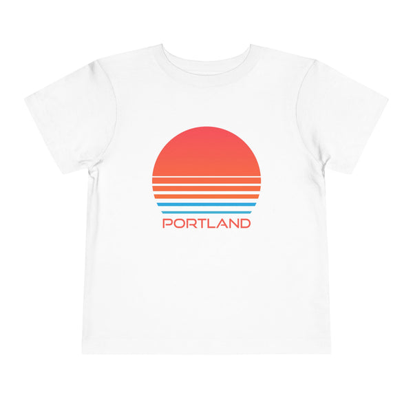 Portland, Oregon Toddler T-Shirt - Retro 80s Toddler Portland Shirt