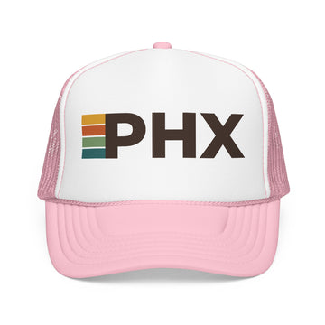 Buy light-pink-white Phoenix, Arizona Trucker Hat - PHX retro cap
