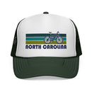 North Carolina Retro Bike Trucker Hat - Vintage Style North Carolina Cap-3