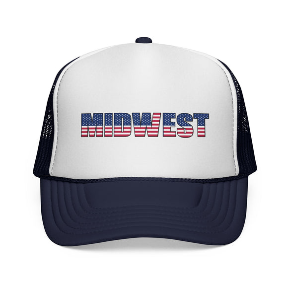 Midwest Stars and Stripes Trucker Hat | Vintage Americana