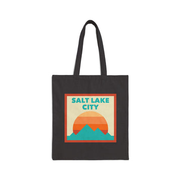 Salt Lake City, Utah Tote Bag, Cotton Canvas Tote Bag, Reusable Shopping Bag, Eco-Friendly Tote, Salt Lake City, Utah Gift - 0