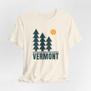 Vermont T Shirt - Retro Trees Vermont Tee-8