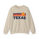 Texas Sweatshirt Retro Sun Unisex - Vintage Texas Inspired Warm Pullover Jumper-2