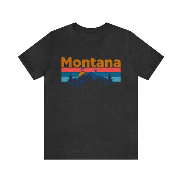 Montana T-Shirt - Mountain Sunset Unisex Montana Shirt