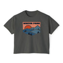 Women's Winter Park, Colorado Boxy Graphic Tee - Slightly Cropped-3