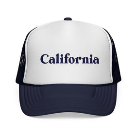 Buy dark-navy California Retro Mountains Trucker Hat