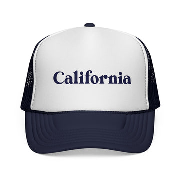 Buy dark-navy California Retro Mountains Trucker Hat