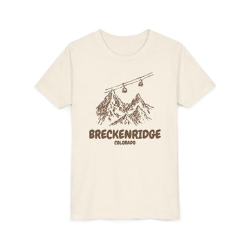 Breckenridge, Colorado Youth T-Shirt — Vintage Gondola Ski Mountain Tee