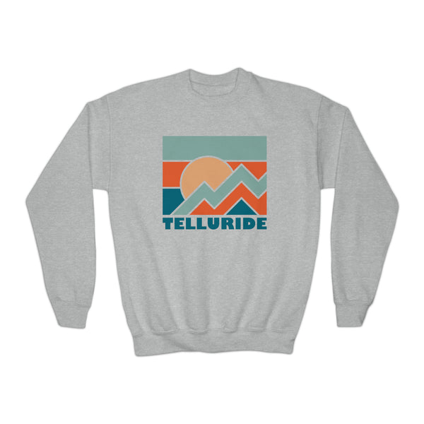 Telluride, Colorado Youth Sweatshirt - Unisex Kid's Telluride Crewneck Sweatshirt