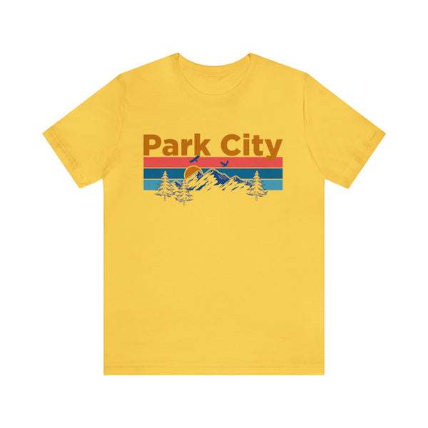 Park City, Utah Shirt - Mountain Sunset Unisex Park City T-Shirt