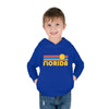 Florida Toddler Hoodie - Retro Sunrise Unisex Florida Toddler Sweatshirt