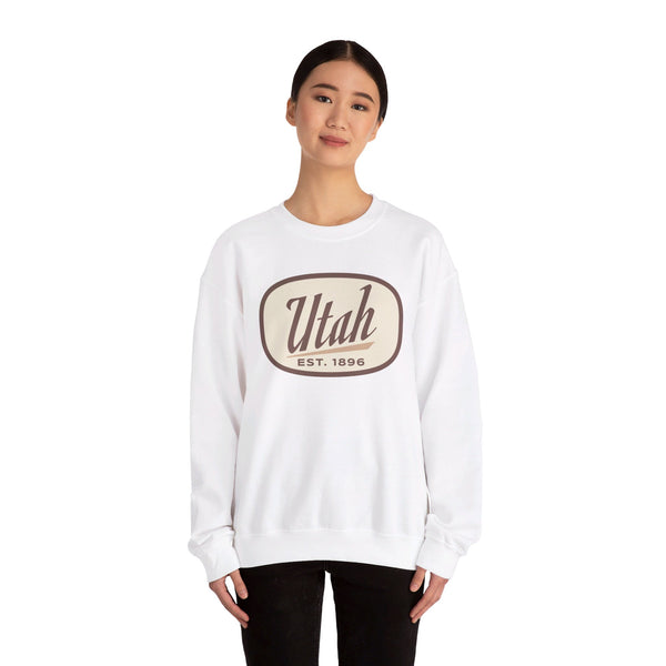 Utah Sweatshirt - Unisex Retro Utah Crewneck Sweatshirt