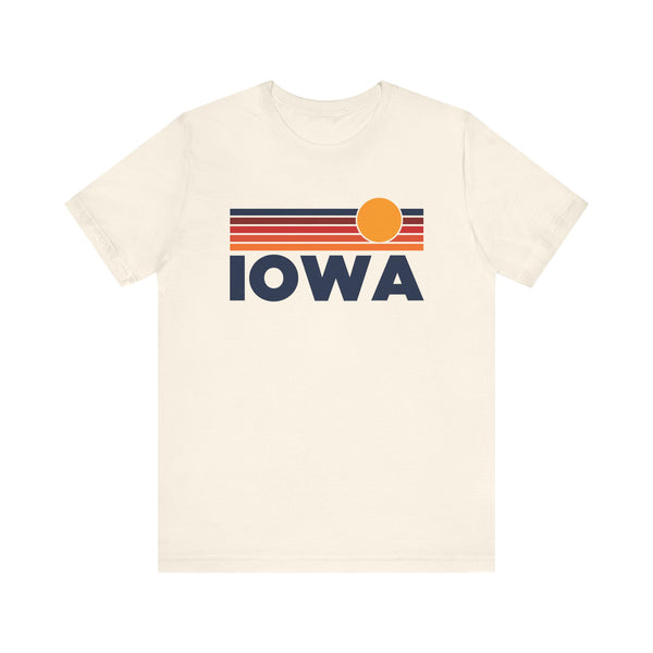 Iowa T-Shirt Retro Sun Ombre Unisex Tee, Vintage Iowa Tee, Mountain Sun Tee, Iowa Souvenir Shirt