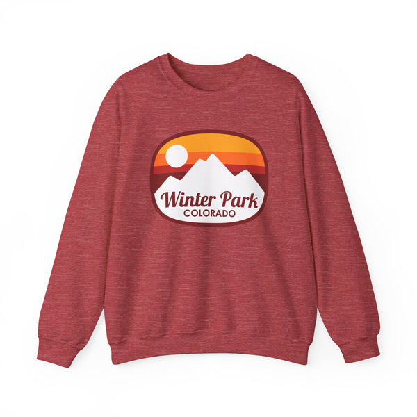 Winter Park, Colorado Sweatshirt - Unisex Retro Ombre Crewneck Winter Park Sweatshirt