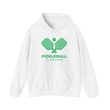 Buy white Pickleball St. Augustine, Florida Hoodie Sweatshirt - Unisex Heavy Blend Hoodie, Gift for Pickleball Players