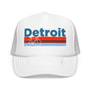Detroit, Michigan Trucker Hat - Foam Detroit Bike Cap-6