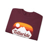 Telluride, Colorado Sweatshirt - Unisex Retro Ombre Crewneck Telluride Sweatshirt