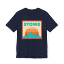 Retro Stowe, Vermont T-Shirt, Mountain Sun Tee, Unisex Graphic Shirt, Vintage Stowe, Vermont Top, Outdoor Adventure Clothing-14