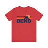 Retro Bend, Oregon T-shirt, Mountain Tee, Vintage Bend Unisex Jersey Shirt, Outdoor Hiking Apparel
