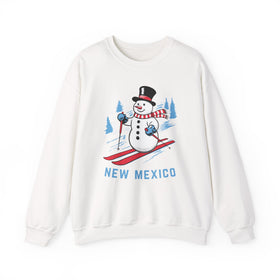 New Mexico Sweatshirt - Ski Snowman Graphic Crewneck