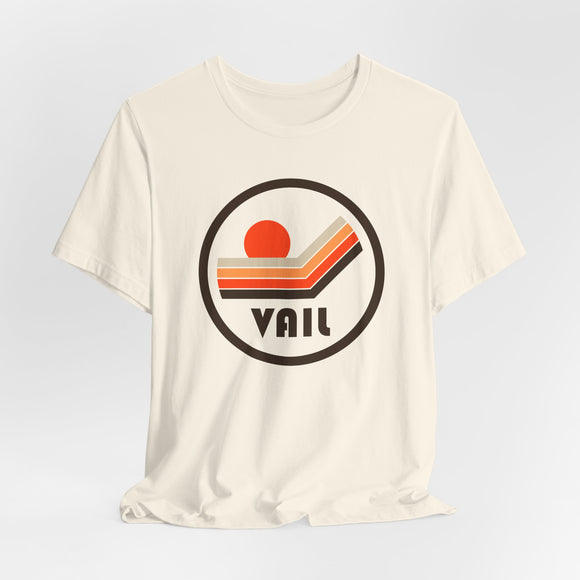 Vail, Colorado T-Shirt - Sunset Mountain Graphic Tee